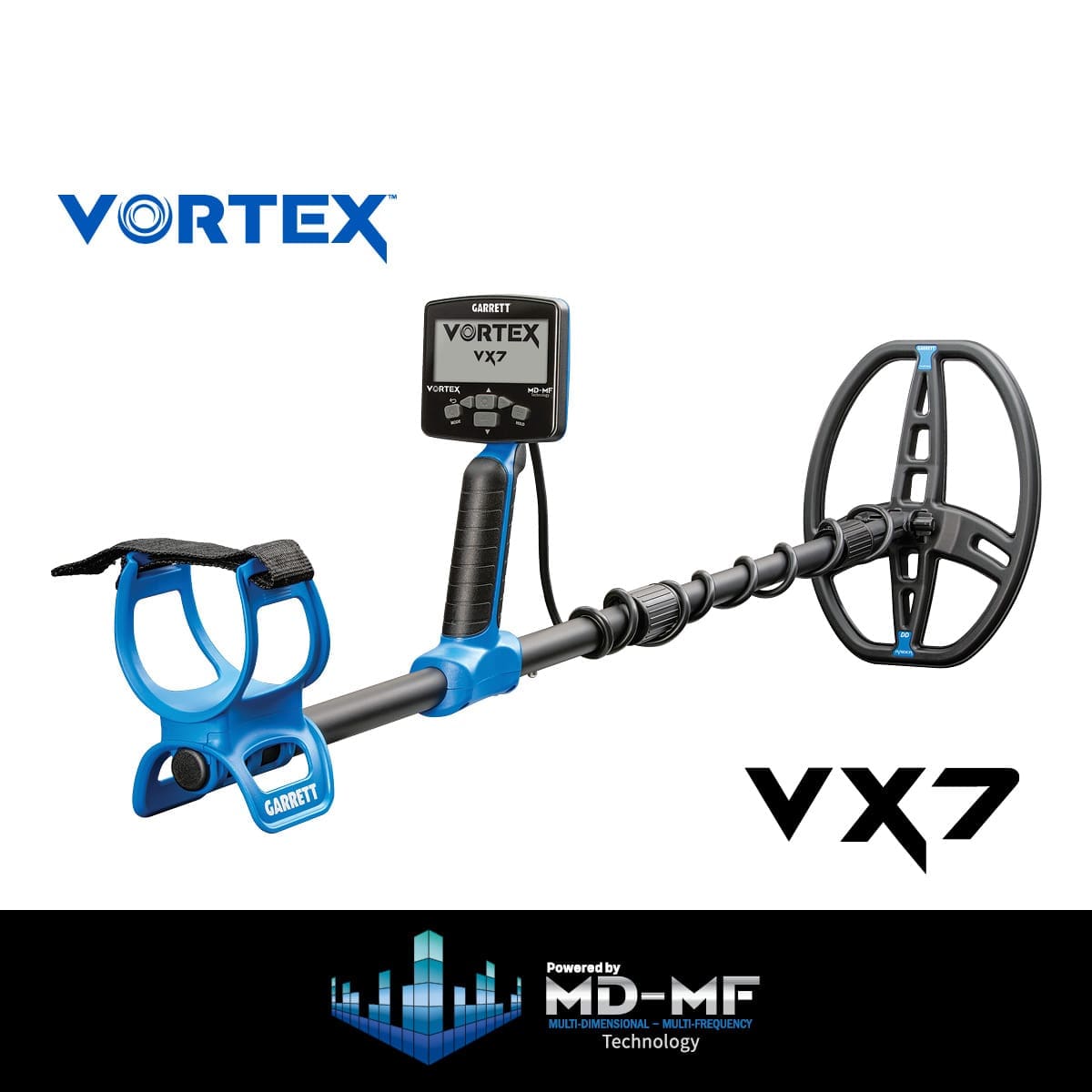 Samsun Garrett Vortex VX7 Dedektör - Katlanabilir gövde, taşıma ve araç içinde saklama tarafında Vortex ailesinin pratik avantajıdır.