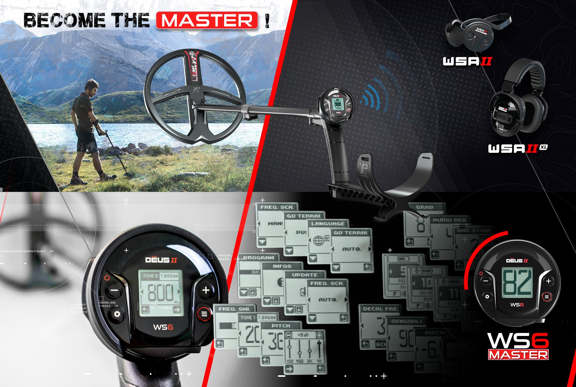Samsun XP Deus II WS6 MASTER - XP WS6 MASTER Deus 2 saha ve su kullanımı